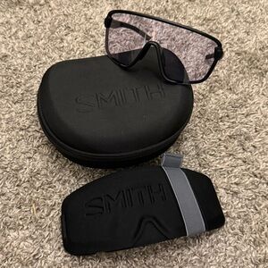 Smith Bobcat Sunglasses Matte Black frame with THREE lenses